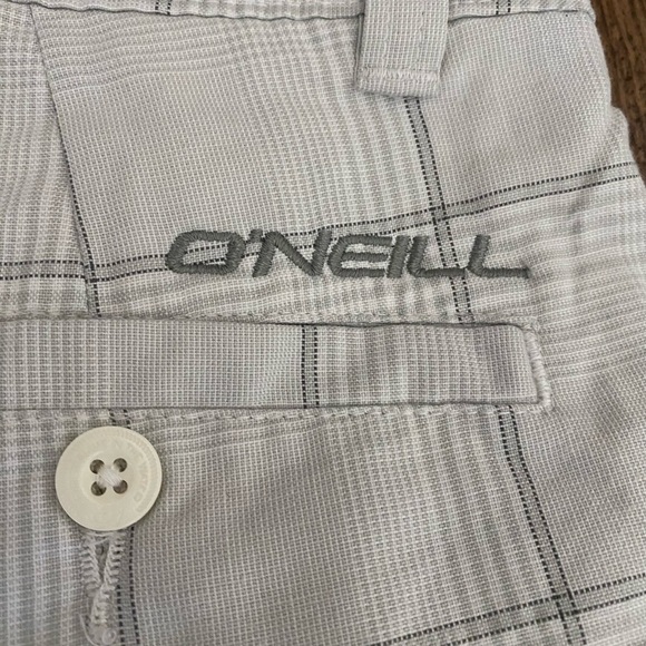 O'Neill Black and White Checkered Shorts - Picture 7 of 8
